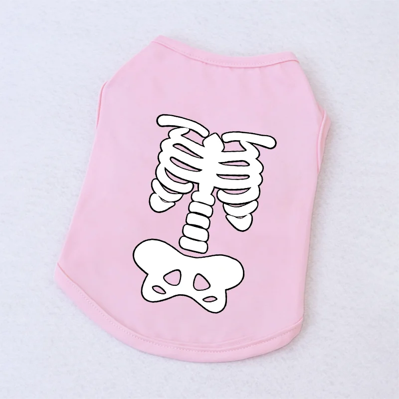 Pet Skeleton Print Sleeveless Vest