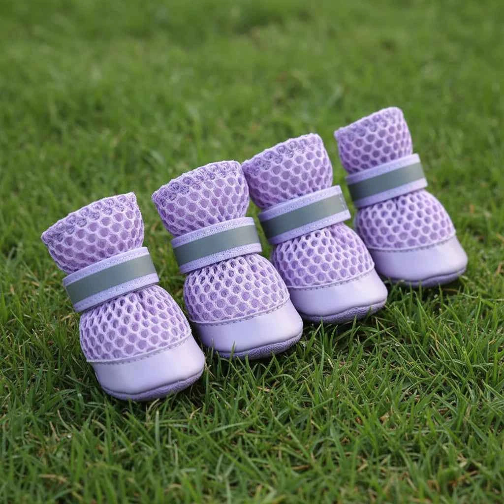 4pcs/set Breathable Pet Shoes
