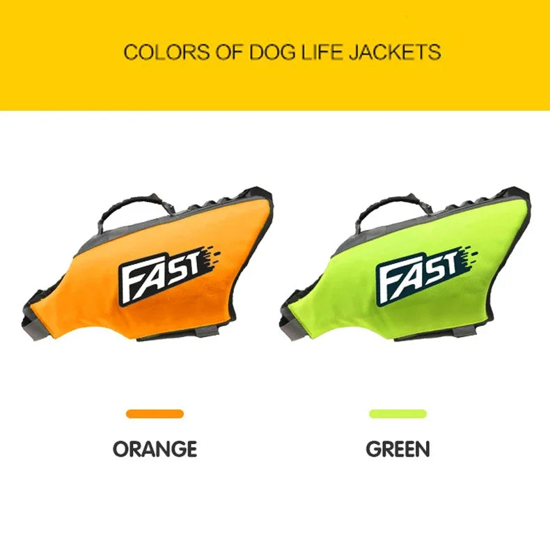 Reflective Dog Life Jacket Front View